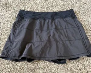 Lululemon Pace Rival Skirt (Tall) *4-way Stretch 15" Black Size 8 thumbnail 1