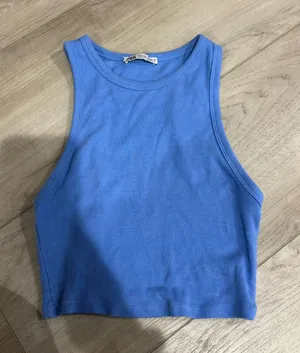 ZARA Ribbed Tank Crop thumbnail 1