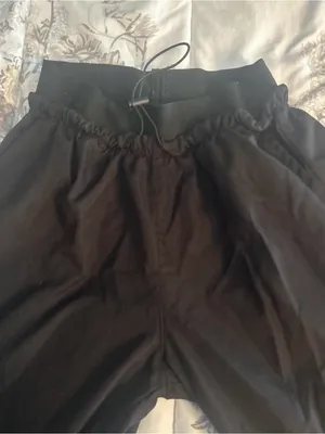 Source Unknown Black Wide Leg Seam-Detail Pants thumbnail 4
