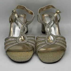David Tate Refined Sandal Silver Size Womens 7.5 W‎ thumbnail 2