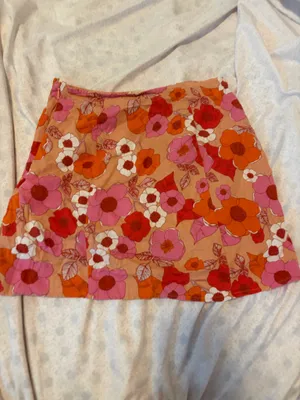 Urban outfitters retro flower mini skirt thumbnail 3