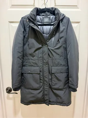 Anna Suhuan Slim Fit Black Puffer Parka Winter Cozy Coat Size Eur 38 US 8 thumbnail 2