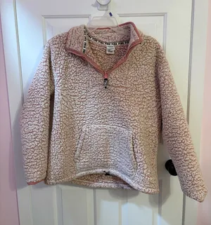 Pink VS Large Sherpa Half Zip thumbnail 1