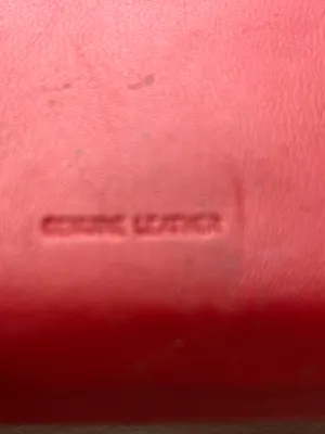 Classic Red Leather Women's Wallet with Tab Closure thumbnail 8