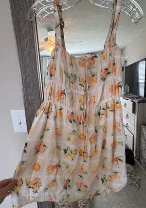 Abercrombie Fruit Print Tie Front Mini Dress thumbnail 2