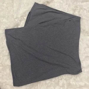 Lululemon Heathered Gray Oversized Sage Scarf Rulu Loungewear Athleisure Cozy thumbnail 2