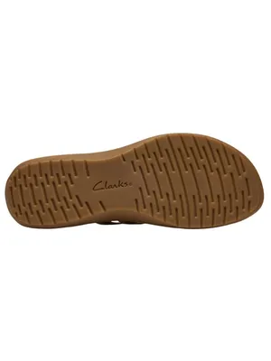 NWT Clarks Collection Womens Maelynn Abby Flat Sandals 26187072 Tan Brown 7W thumbnail 4