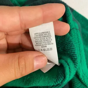 Aerie Green Plaid Flannel Shirt Button Down Cozy Oversized Top Size M thumbnail 7