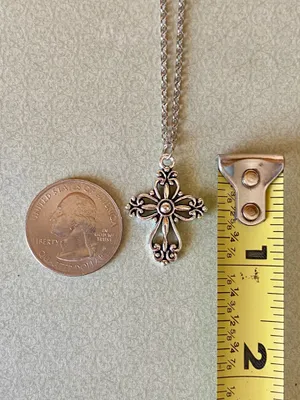 Handmade vintage antique goth cross necklace✝️ thumbnail 7