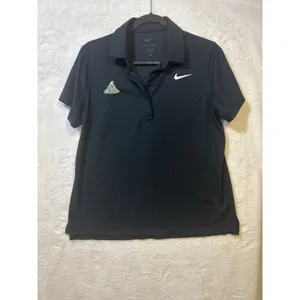 Nike Dri-FIT Women's Large Black‎ Golf Polo Shirt Celtic Logo thumbnail 7