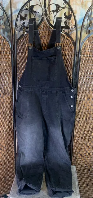 Old Navy Faded Look Overalls Size 16 thumbnail 1