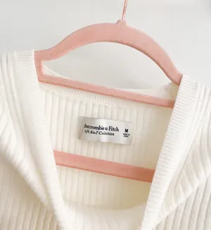 Abercrombie Cream Ribbed Ultra Crop Bolero Shrug Sweater thumbnail 3