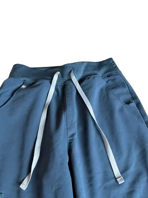 Figs Technical Collection Slate Blue Jogger Scrub Pants Zip Cargo Small Women's thumbnail 2