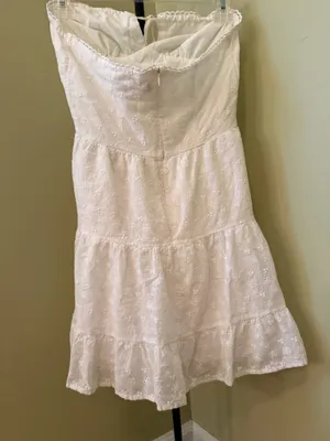 SheIn White strapless dress thumbnail 2