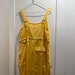 Love The Label Anthropologie Sleeveless Utility‎ Dress Yellow Size XS thumbnail 8