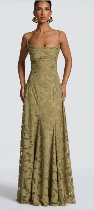Babyboo Maxi Dress With Scarf thumbnail 1