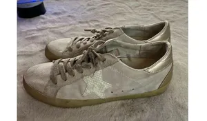 Shu Shop Women's Gray Suede Sneakers Size 7.5 Casual Lace Up thumbnail 3
