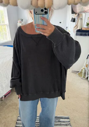 American Eagle Waffle Knit Sweater thumbnail 1