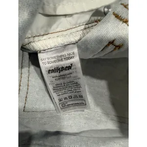 Edikted Sparkly Cargo Jeans Medium Y2K Wide Leg Glitter Denim Pants thumbnail 6
