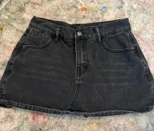 SheIn Jean skort thumbnail 1