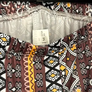 Patterned Stretch Flare Pants Multi Size M thumbnail 4