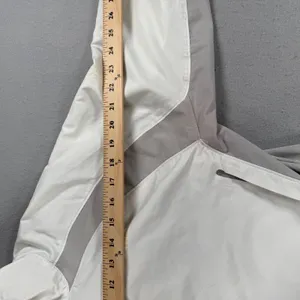 The North Face Flight Series Womens Jacket White Grey Zip Windbreaker Medium thumbnail 7