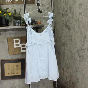NWT Wild Fable Womens Rosette Mini Babydoll Holiday Dress 91907817 Blue L thumbnail 5
