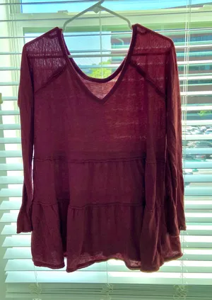 American Eagle Outfitters Red Top thumbnail 1
