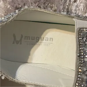Muguan Silver Rhinestone Sneakers Shoes Sz. 5 thumbnail 5