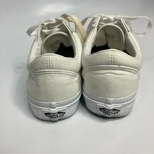 Vans‎ all white old skool sneakers size 7.5 thumbnail 5