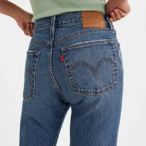 Levi's Wedgie Straight Fit Jeans in Unstoppable Wear Dark Wash‎ Size 24 thumbnail 2