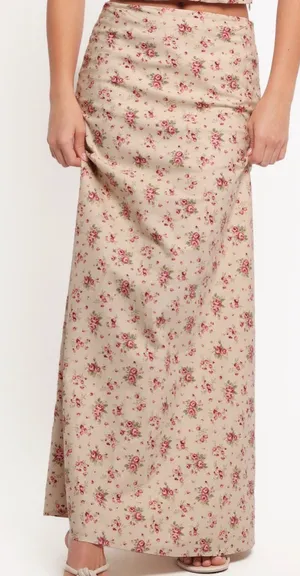 Petal & Pup Annly Floral Cotton Maxi Skirt thumbnail 1