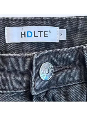 HD in Paris Y2K black wide leg jeans soft grunge baggy denim Size Small 🖤 thumbnail 8