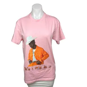 Next Level Apparel Lil Nas Womens Pink Unlikely Cowboy Artist Fan Short Sleeve Tee T-Shirt Top Sz S thumbnail 2