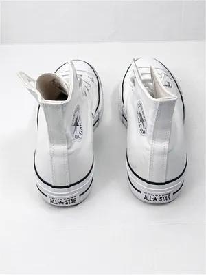 CHUCK TAYLOR ALL STAR CONVERSE White Platform Lace Up High Top Sneakers Size 10 thumbnail 10