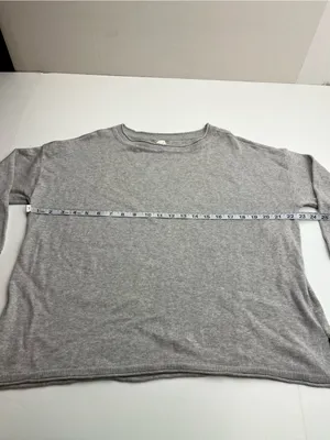 Pact Womens Grey Gray Lightweight‎ Pullover Sweater 100% Organic Cotton Large thumbnail 5