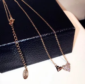 14K Rose Gold Plated Love Heart Pendant Necklace for Women thumbnail 3