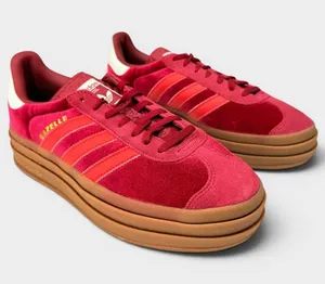 adidas Gazelle Bold W Sneakers Red Gum Womens 8.5 IG4388 New Box thumbnail 1
