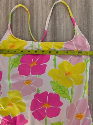 Lilly Pulitzer Vintage Floral One Piece Bathing Suit Women’s Size 10 thumbnail 8