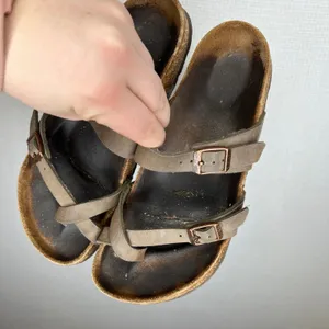 Birkenstock Mayari Mocha Brown Birko-Flor‎ Toe Loop Sandals Womens 39 thumbnail 3