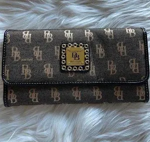 Stylish Monogram Wallet Brown thumbnail 1