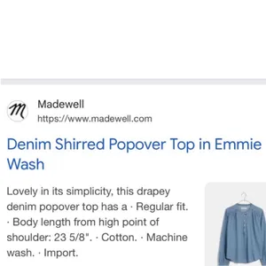 Madewell Sky Blue Button Down Shirt thumbnail 14