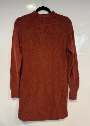 Cozy Rust Abercrombie‎ and Fitch Knit Sweater Dress thumbnail 1