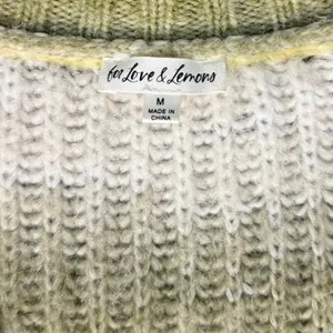 For Love & Lemons Celeste Cardigan Yellow Ombre Chunky Oversized Cardigan size M thumbnail 3