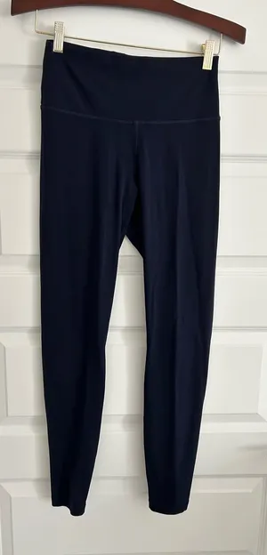 Quince Navy Blue Leggings Size M thumbnail 1