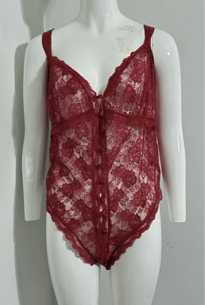 VTG Honor Intimates Women’s Size XXL Floral Lace Teddy Lingerie Nightie Bodysuit thumbnail 1