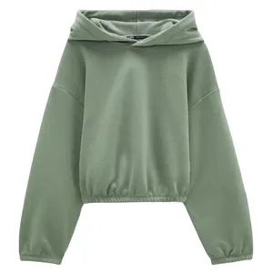 Zara sage green cropped hoodie and sweatpants set thumbnail 2