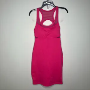 Fabletics Tropez‎ Dress magenta hot pink Barbiecore women's size small casual thumbnail 3