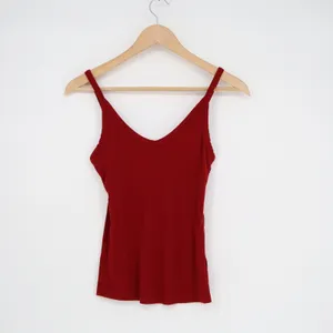 Unbranded Red Ribbed V-Neck Spaghetti Strap Camisole Top Style 970 Mens S thumbnail 2