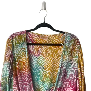 Santiki‎ Women's One Size Rainbow Tropical Vacation Cover Up Beach Front Tie Top thumbnail 2